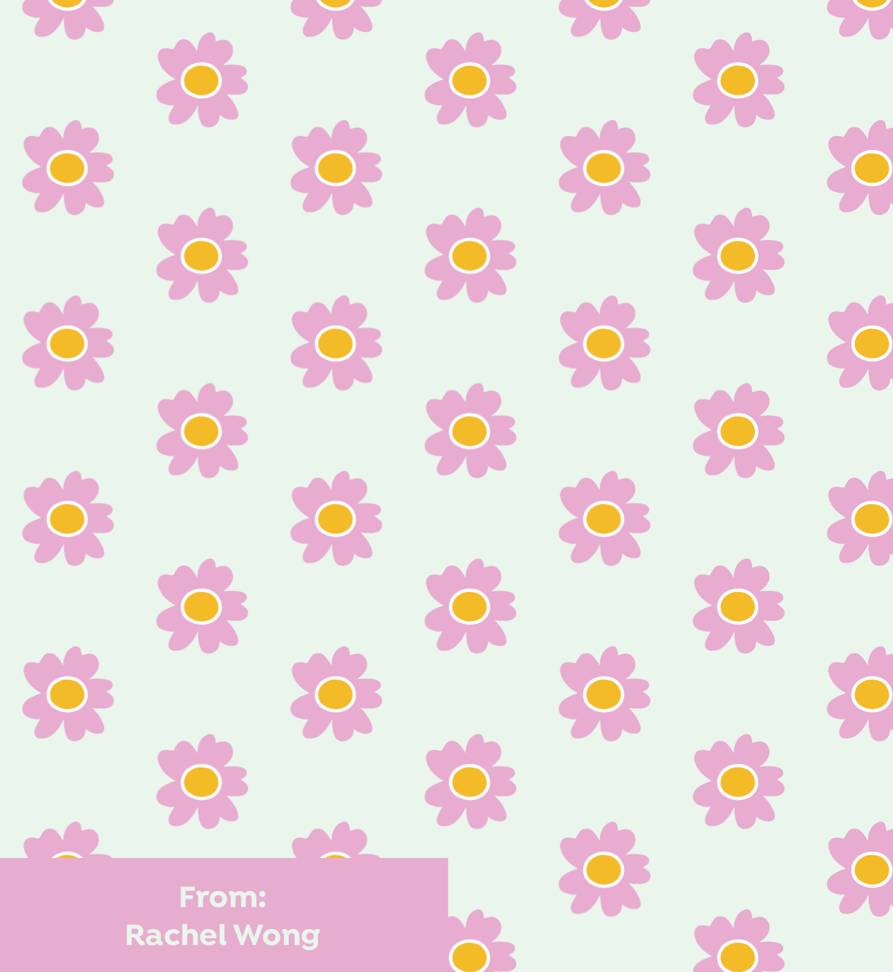 Floral Shapes Money Envelope