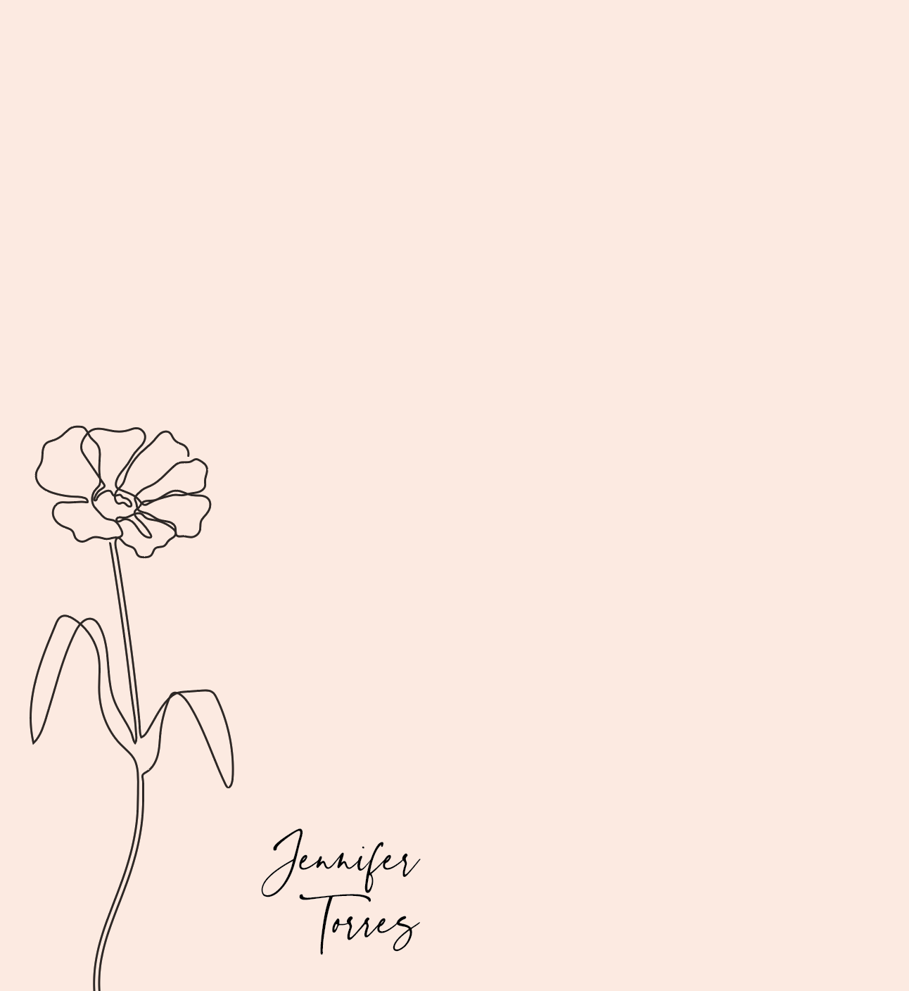 Floral Minimalist Money Envelope