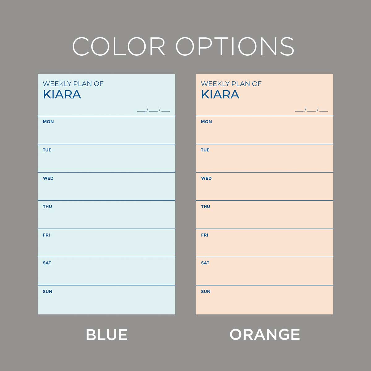 Weekly Plan Notepad