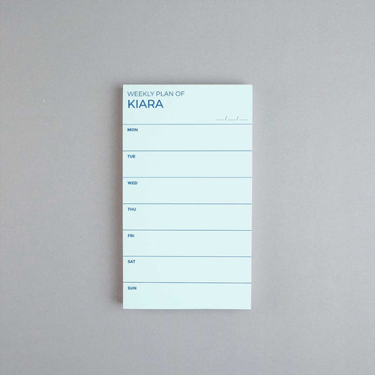 Weekly Plan Notepad