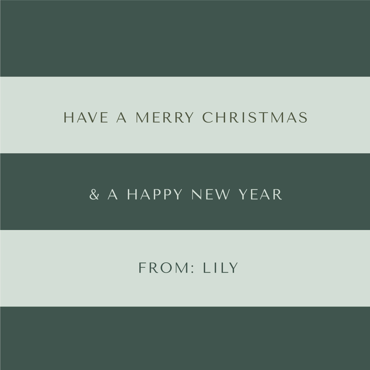 Festive Folded Notecard