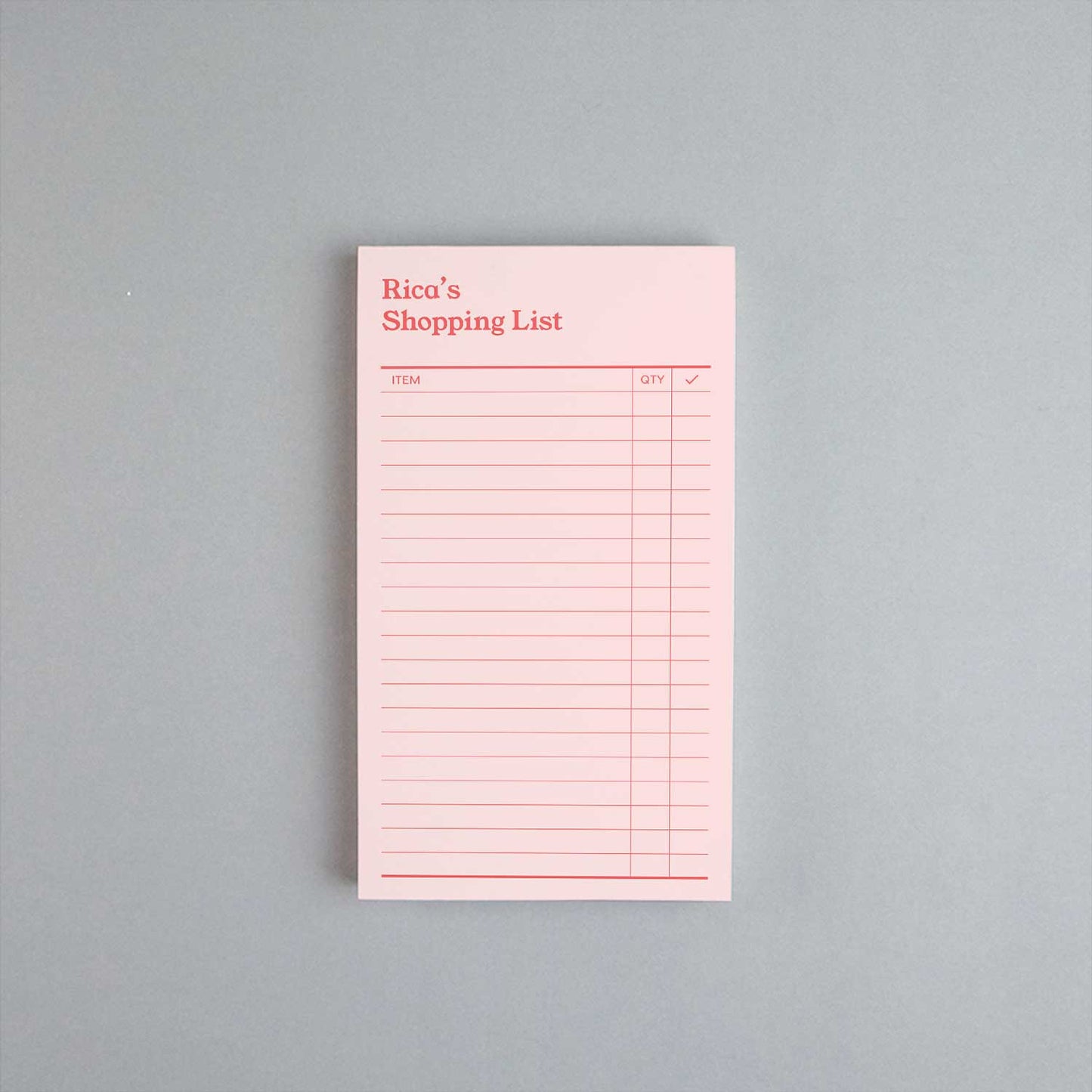 Shopping List Notepad