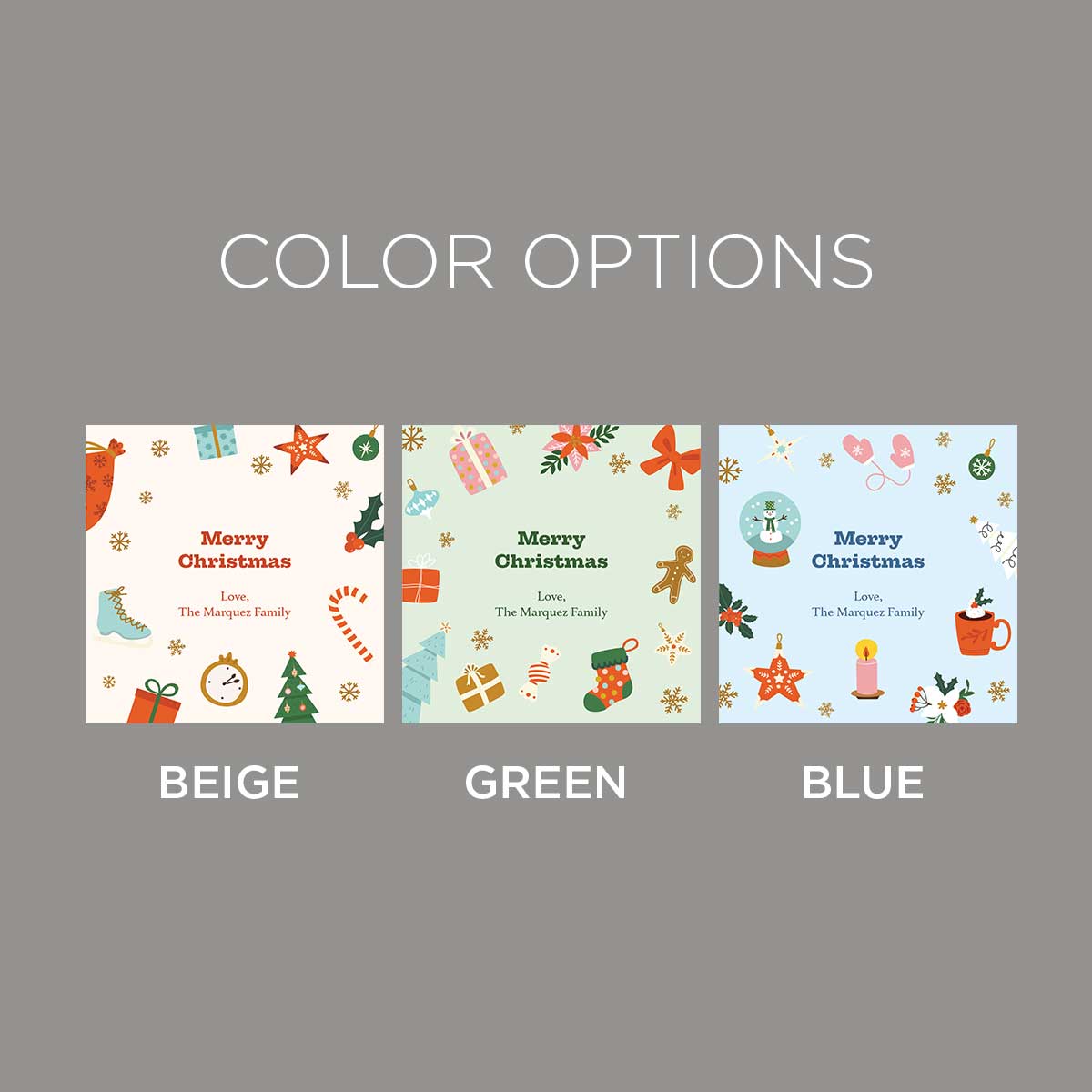 Presents Folded Notecard