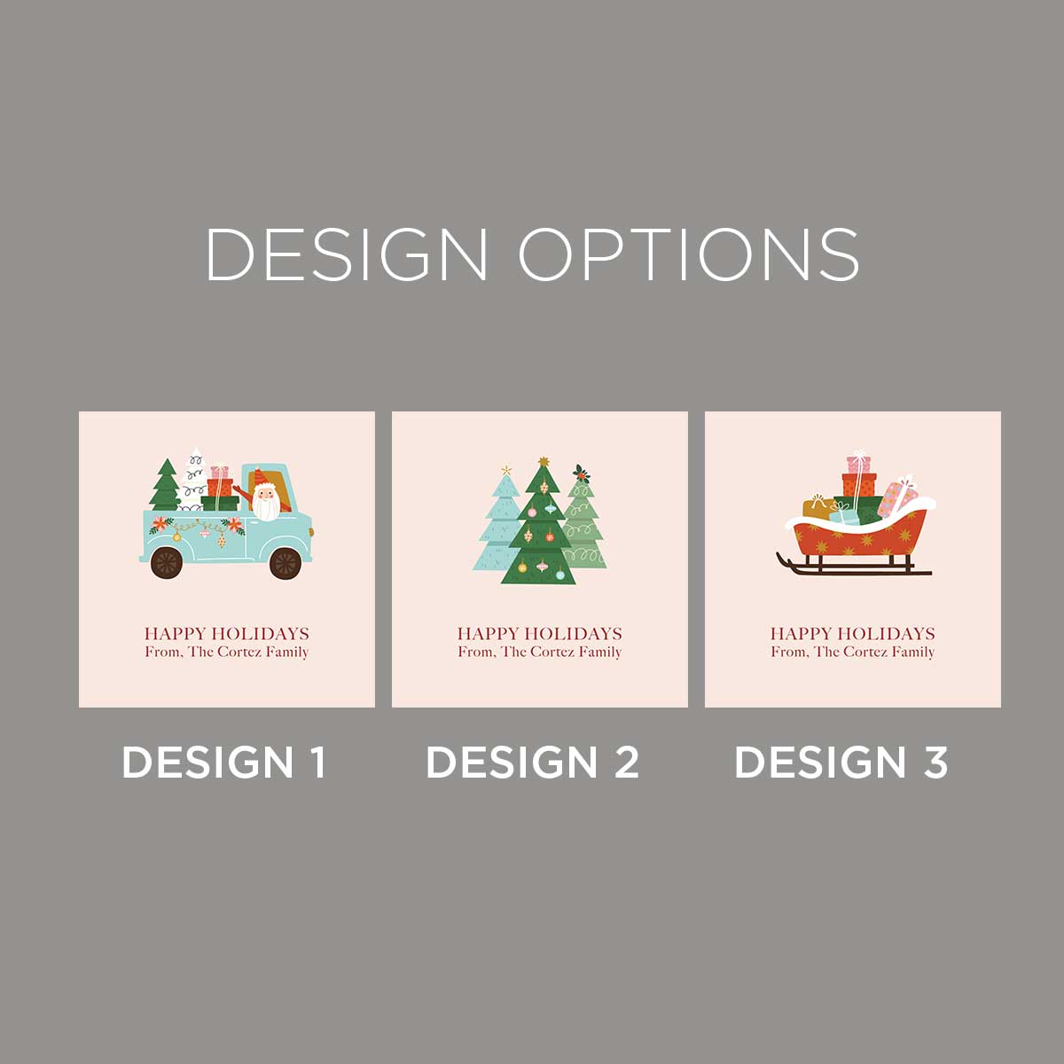 North Pole Folded Notecard