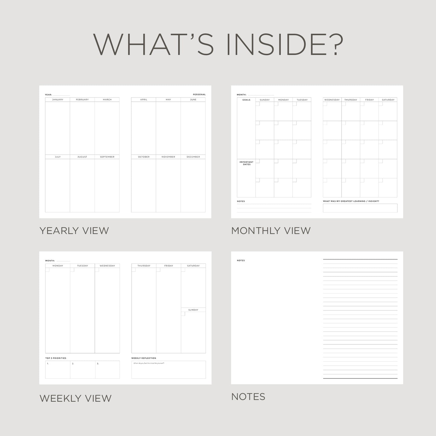 Undated Planner