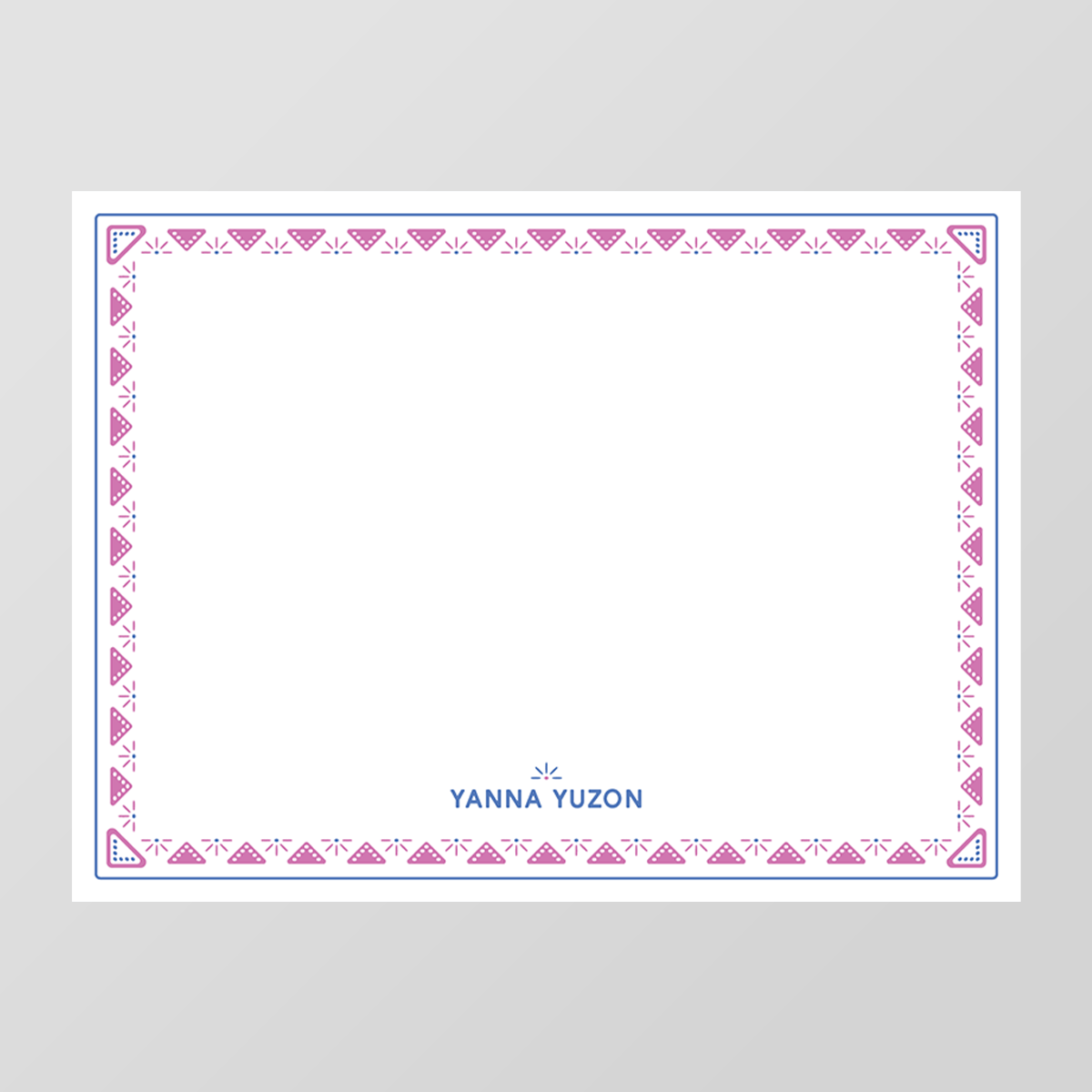 Adobe Border Flat Notecard