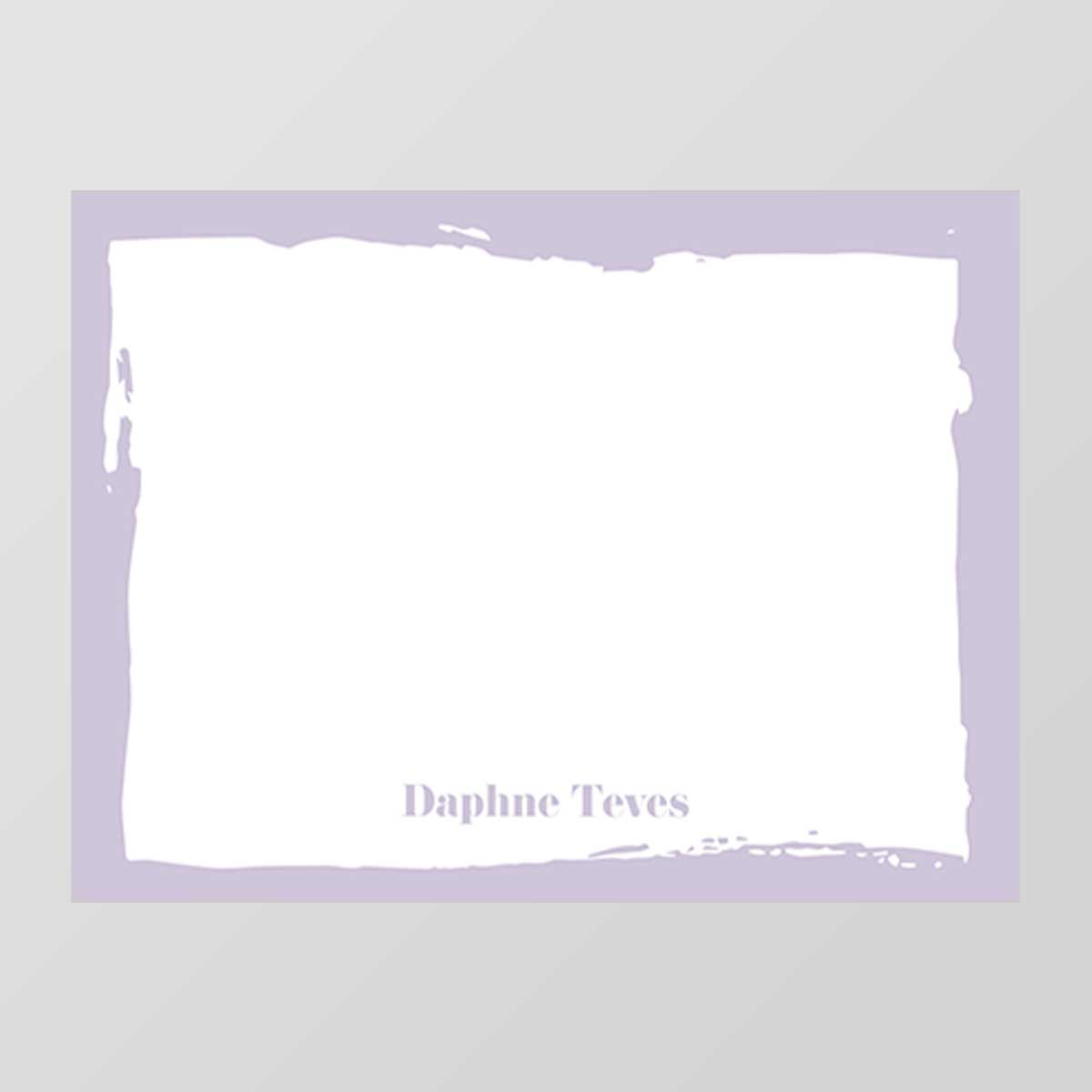 Messy Border Flat Notecard
