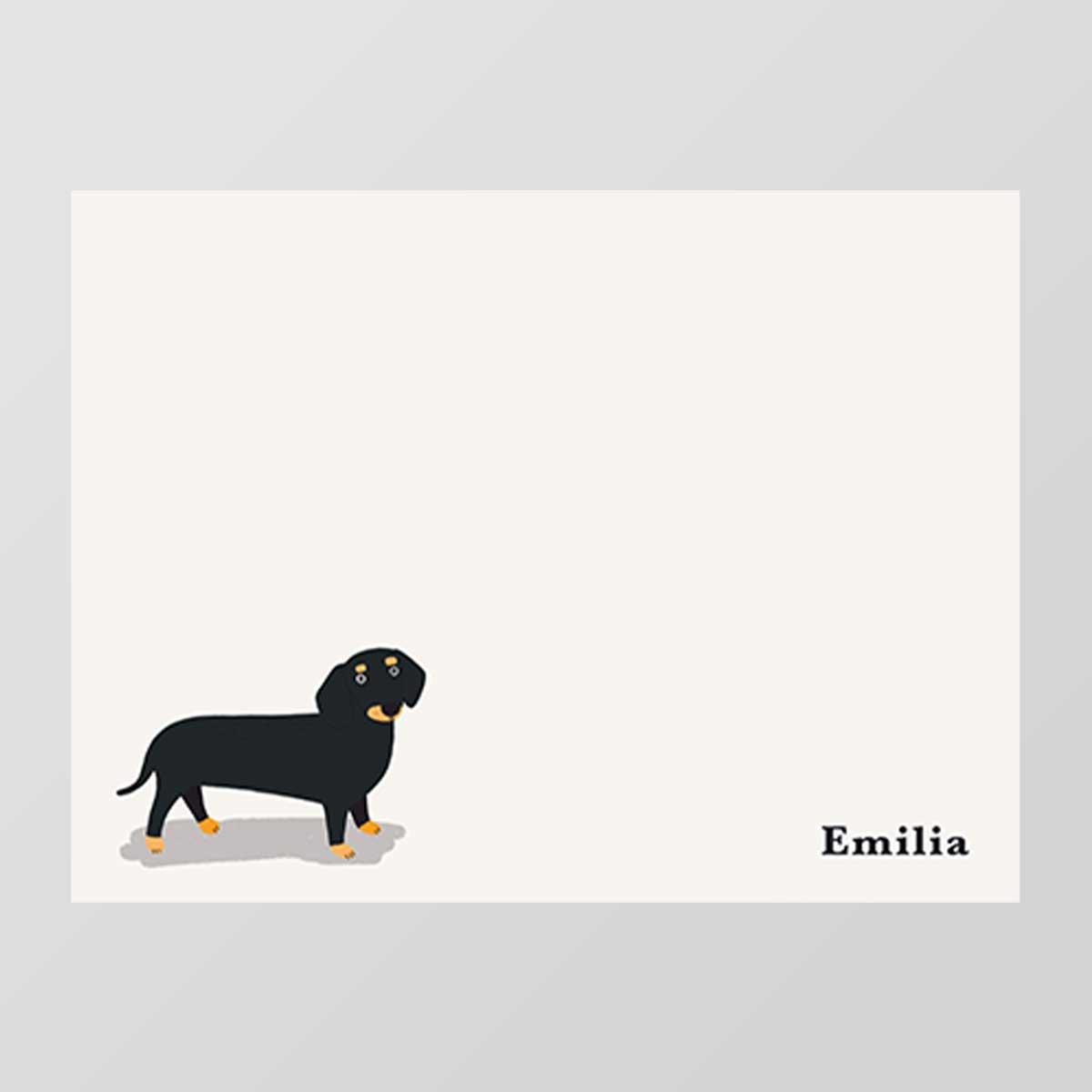 Dog Series Flat Notecard