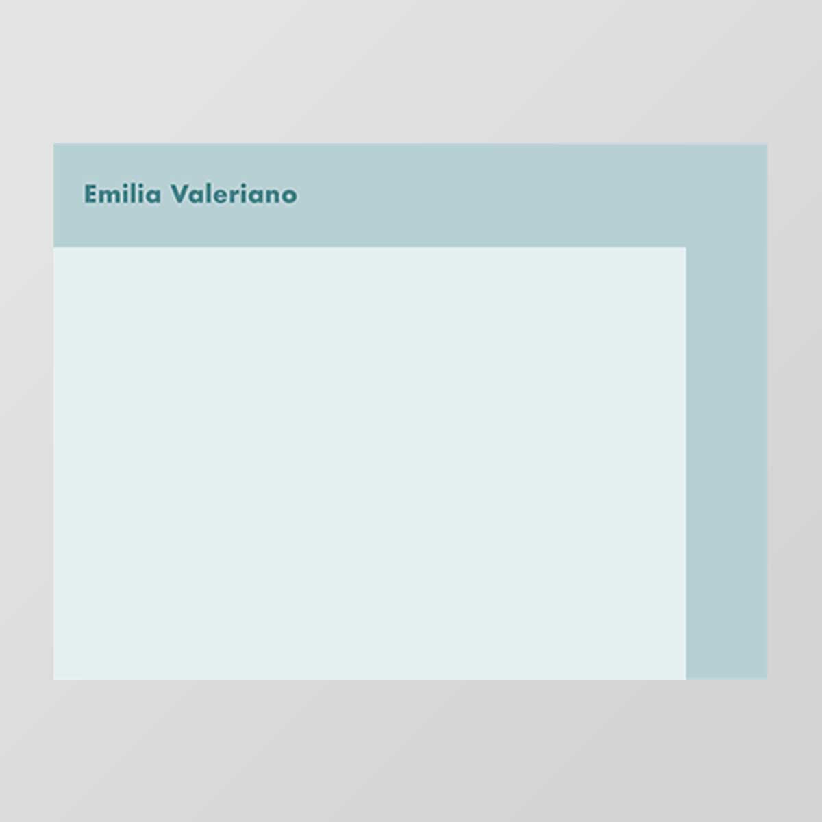 Corner Flat Notecard