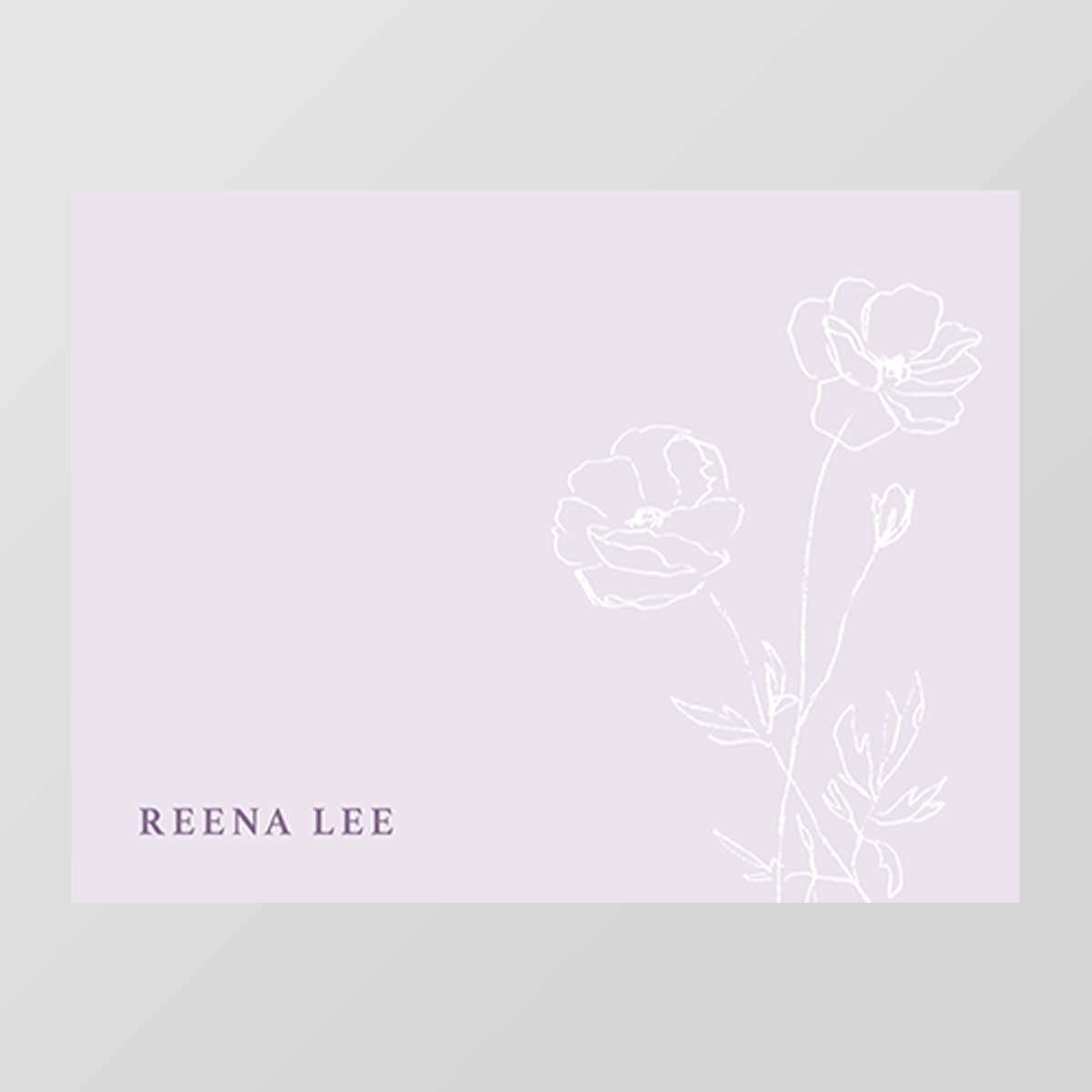 Dainty Flat Notecard