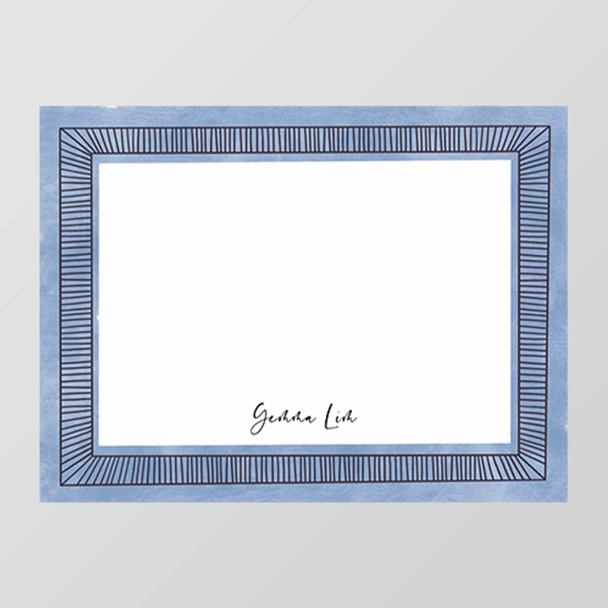 Thick Border Flat Notecard