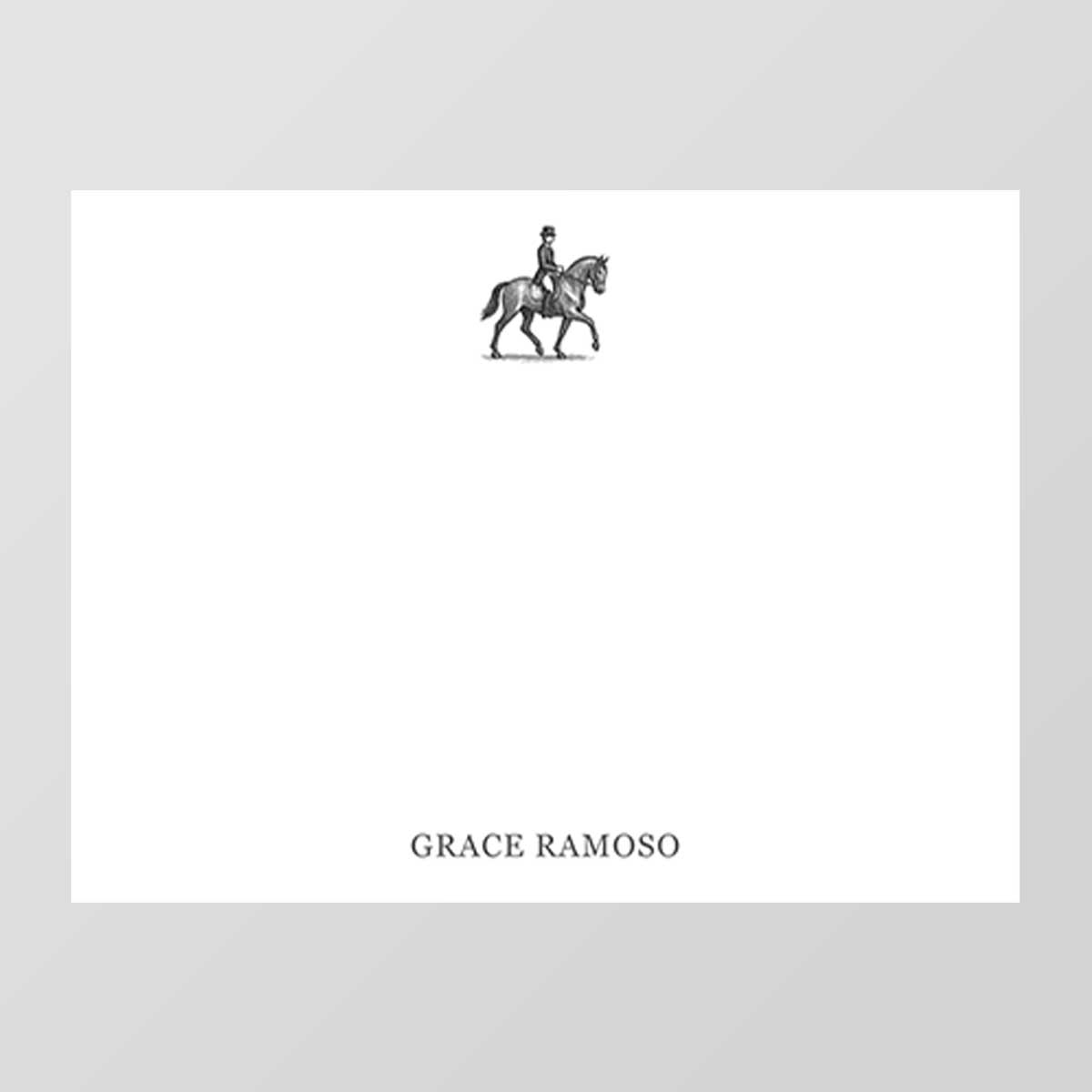 Horseback Flat Notecard