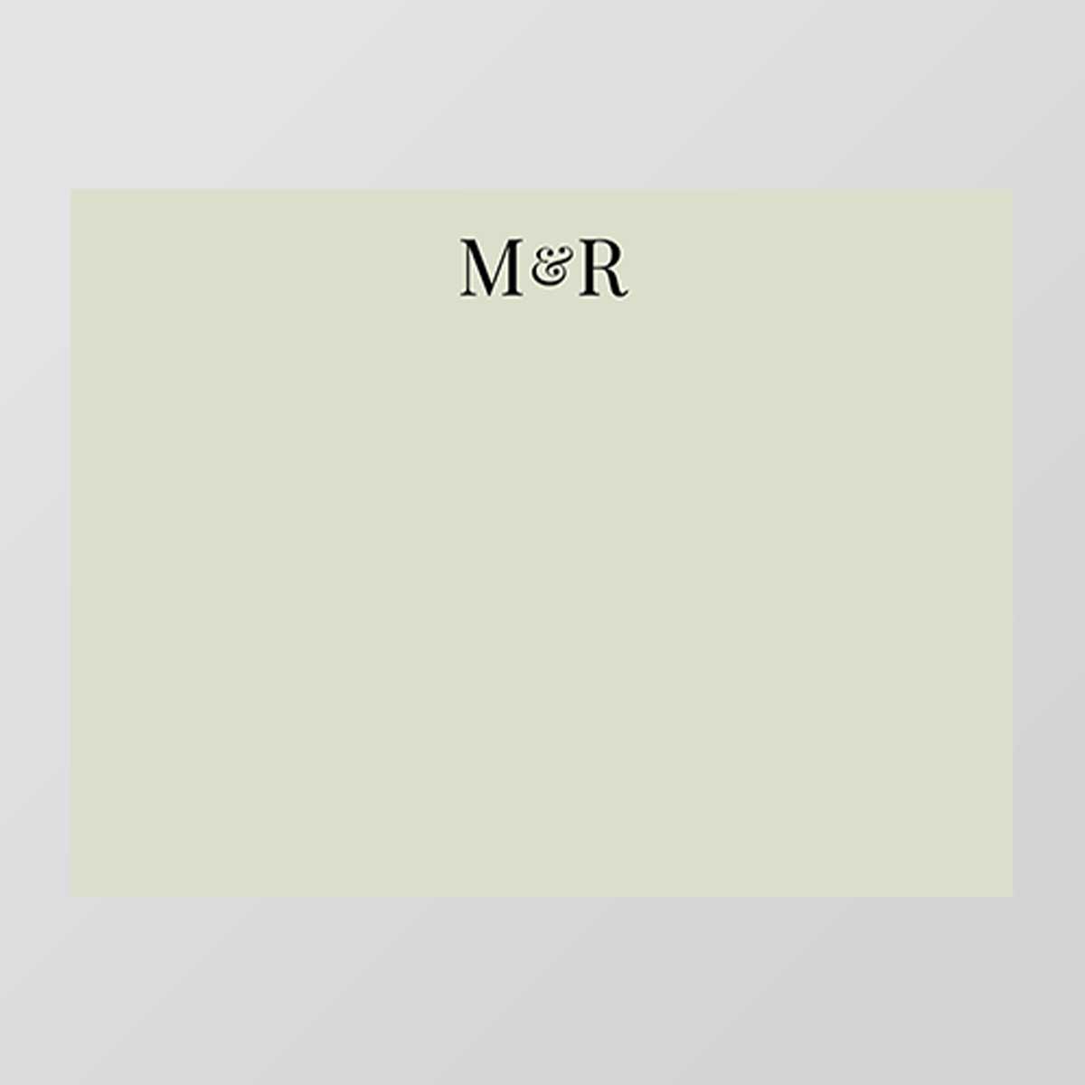 Initials Flat Notecard