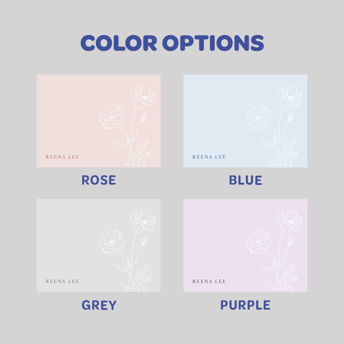 Dainty Flat Notecard