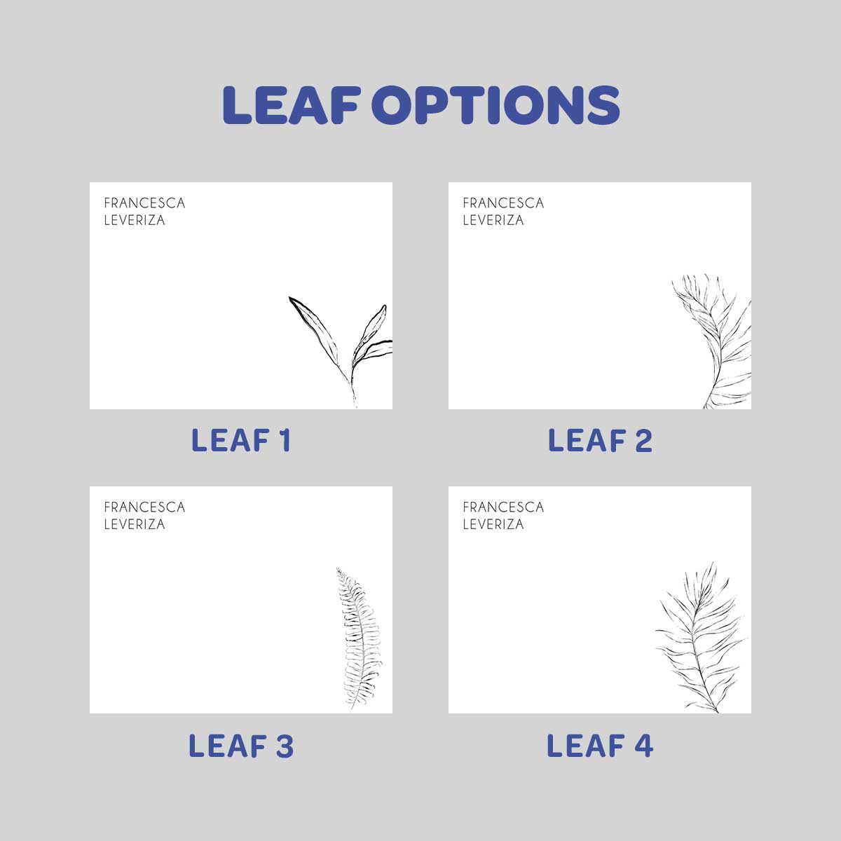 Foliage Flat Notecard