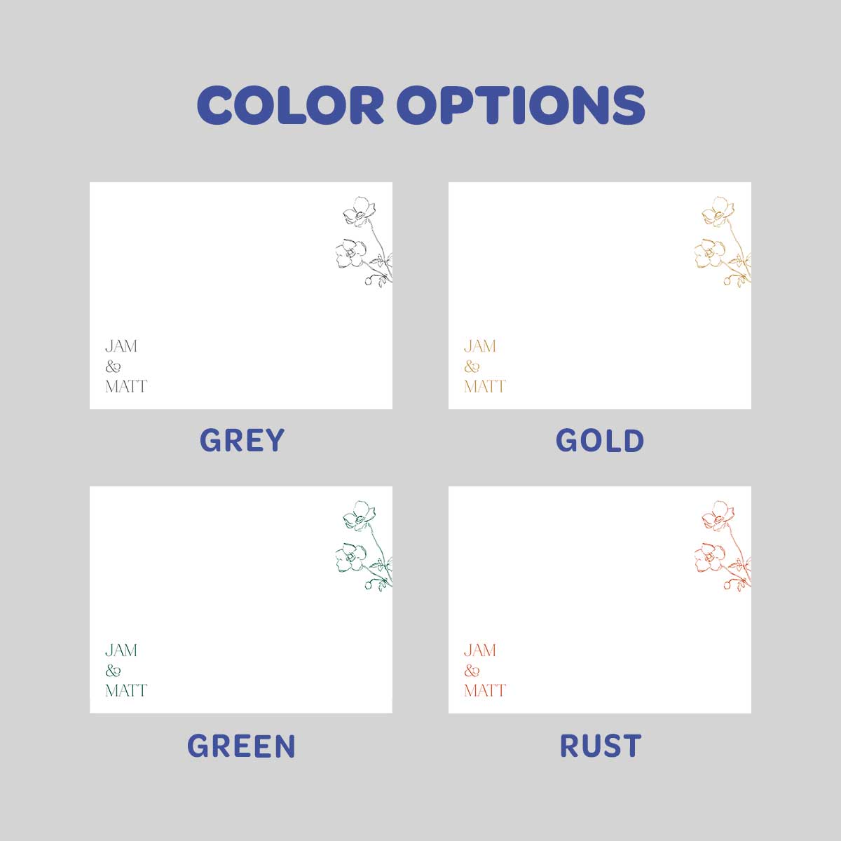 Bloom Flat Notecard