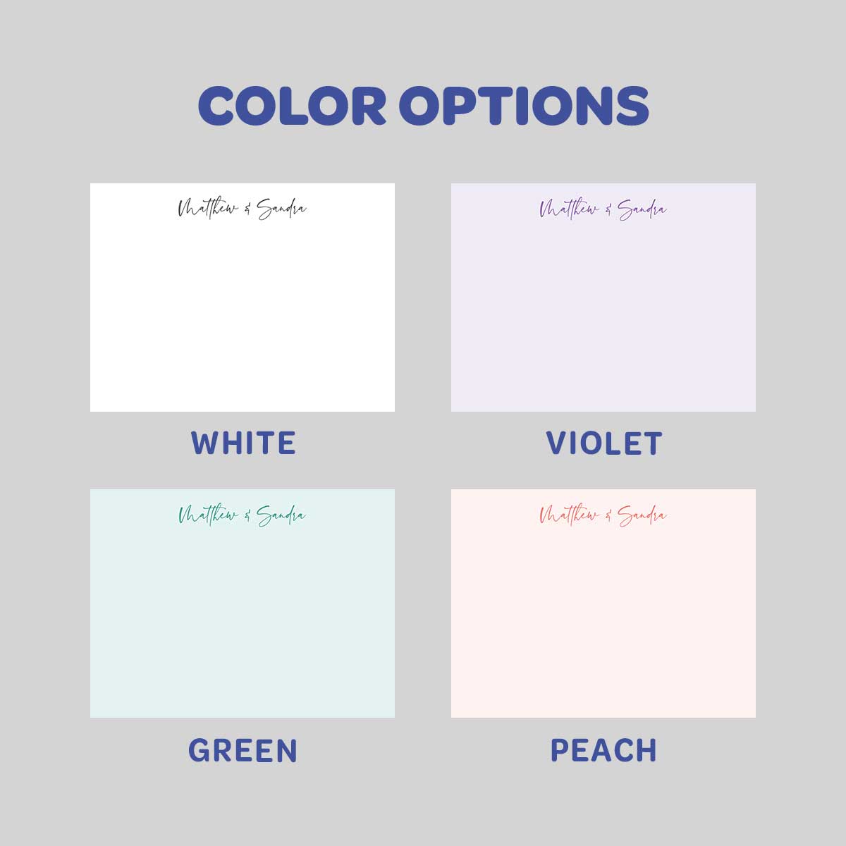 Clean Flat Notecard