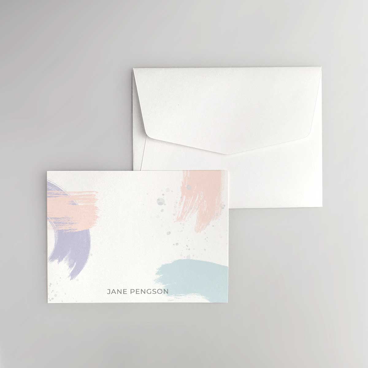 Brush Flat Notecard