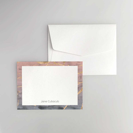 Quartz Border Flat Notecard