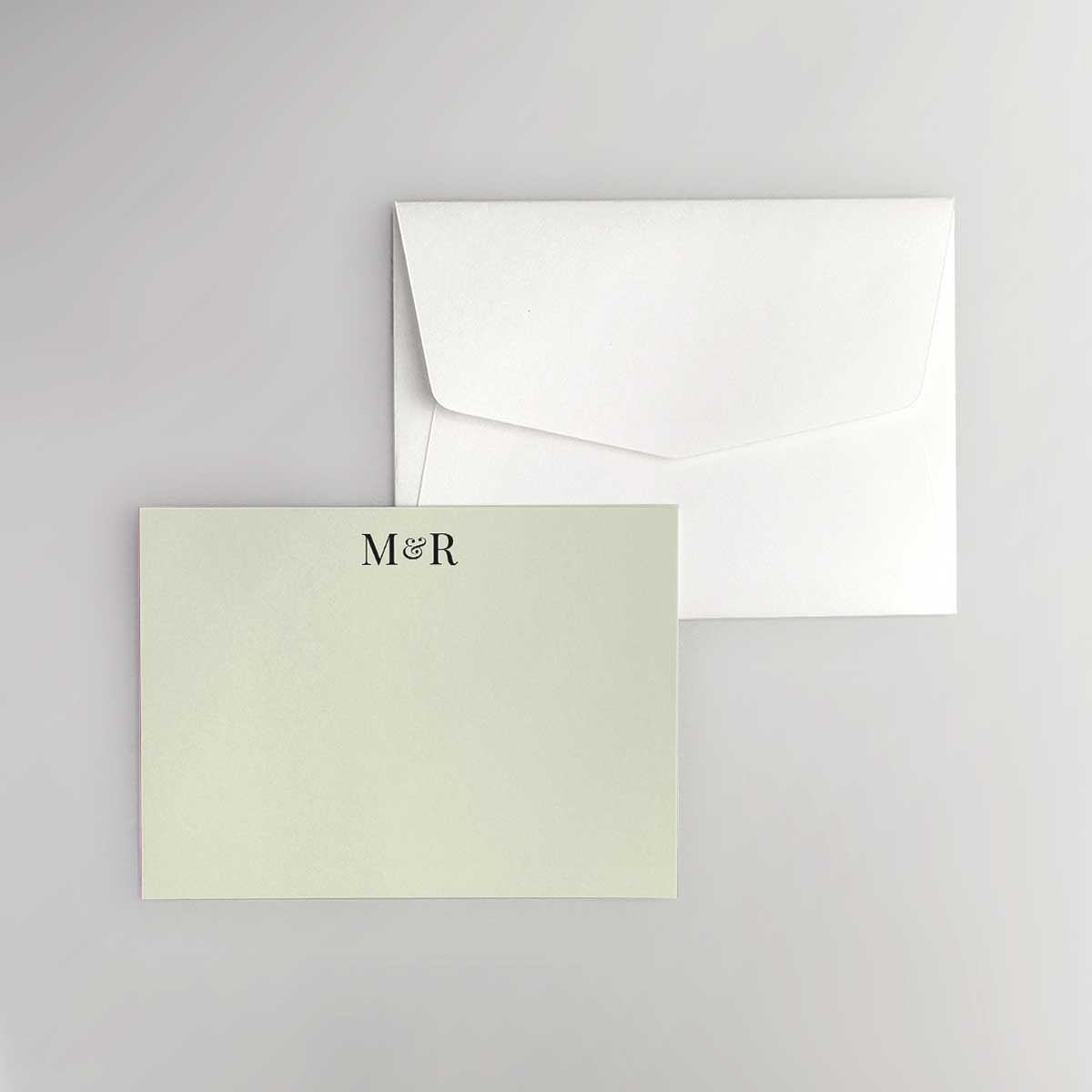 Initials Flat Notecard