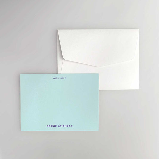 Cheerful Notes Flat Notecard