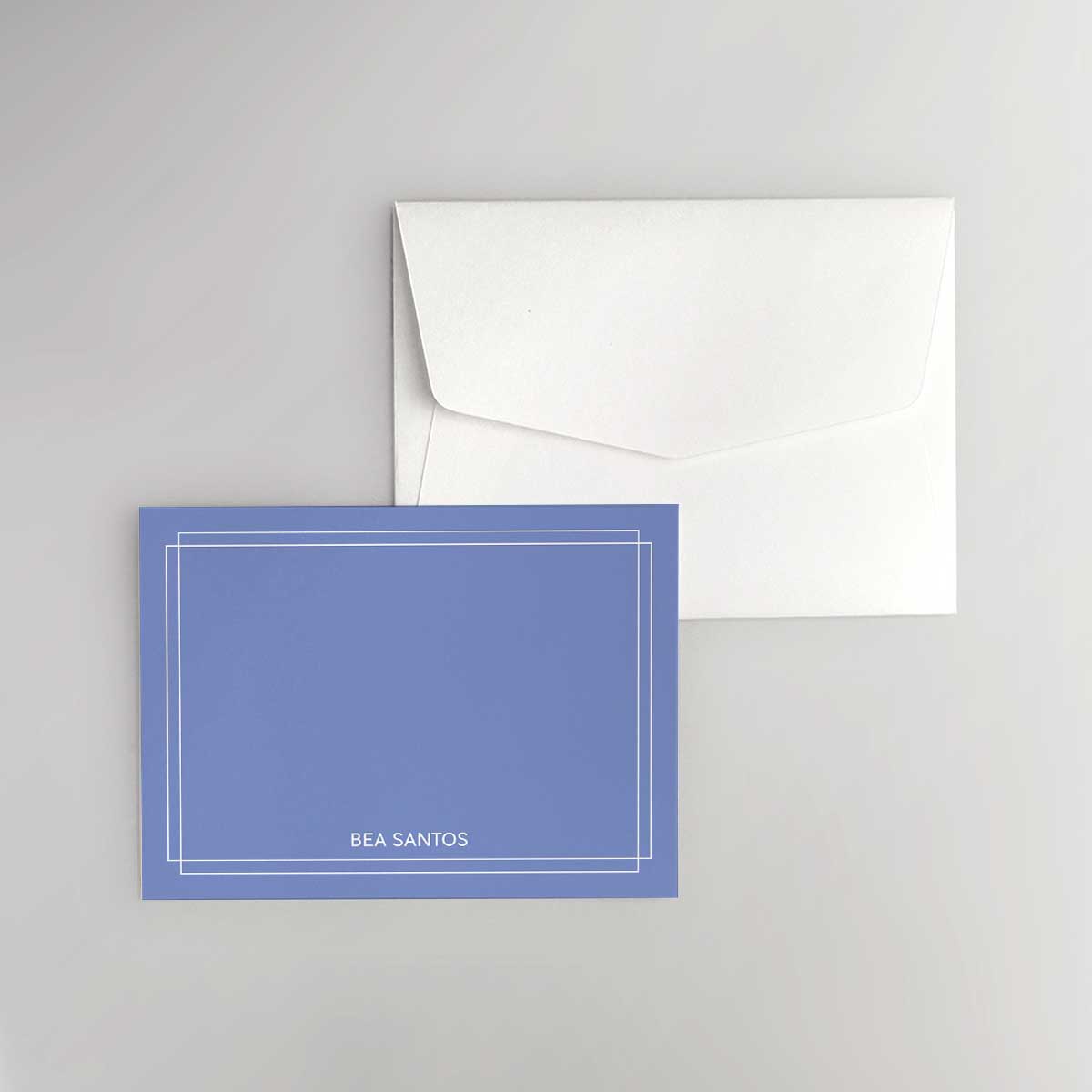Double Border Flat Notecard