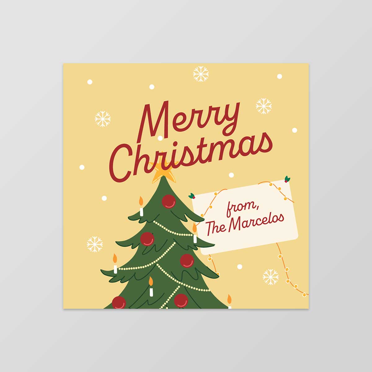 Frostine Folded Notecard