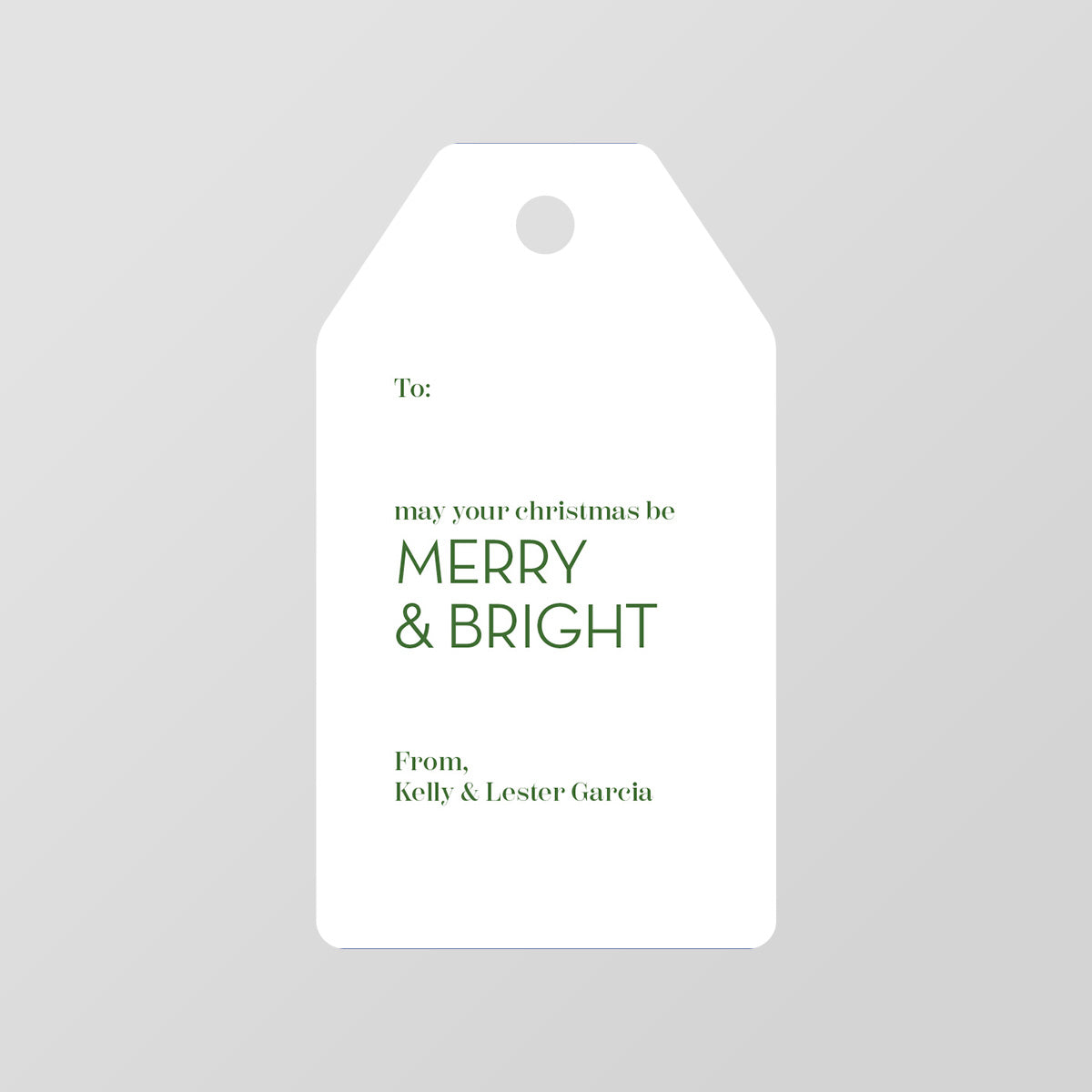 Classic Christmas Gift Tag