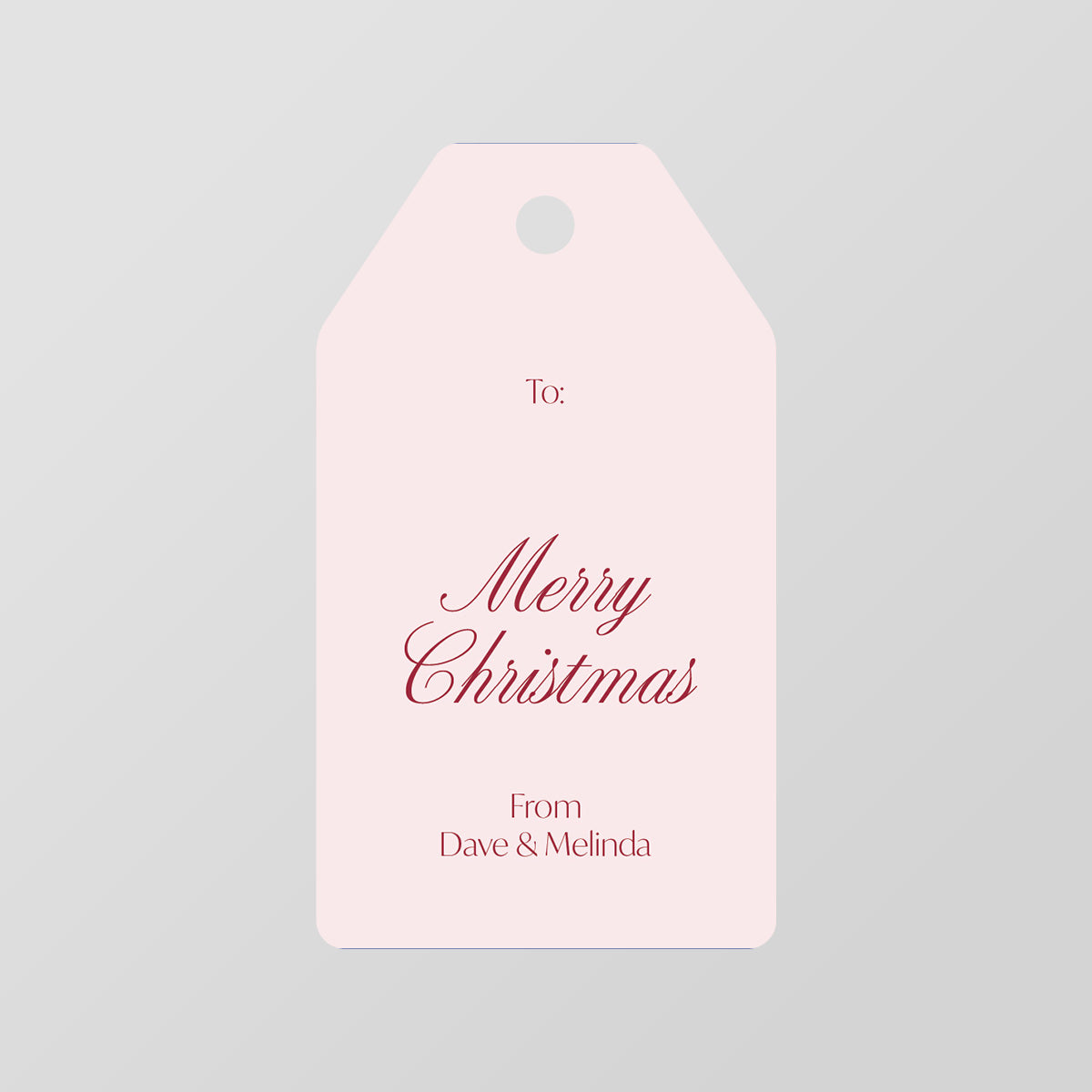 Holiday Swirl Gift Tag