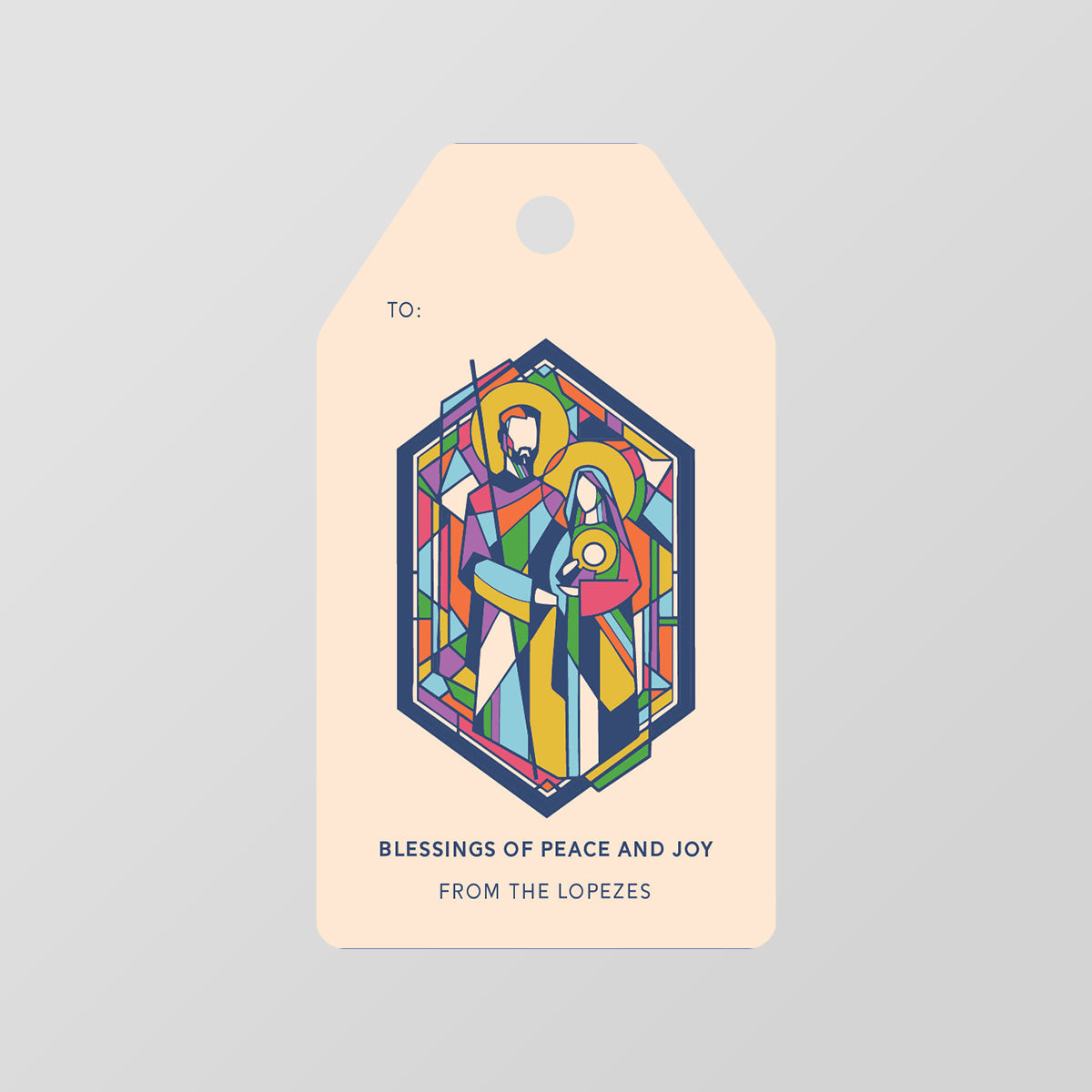 Mosaic Family Gift Tag