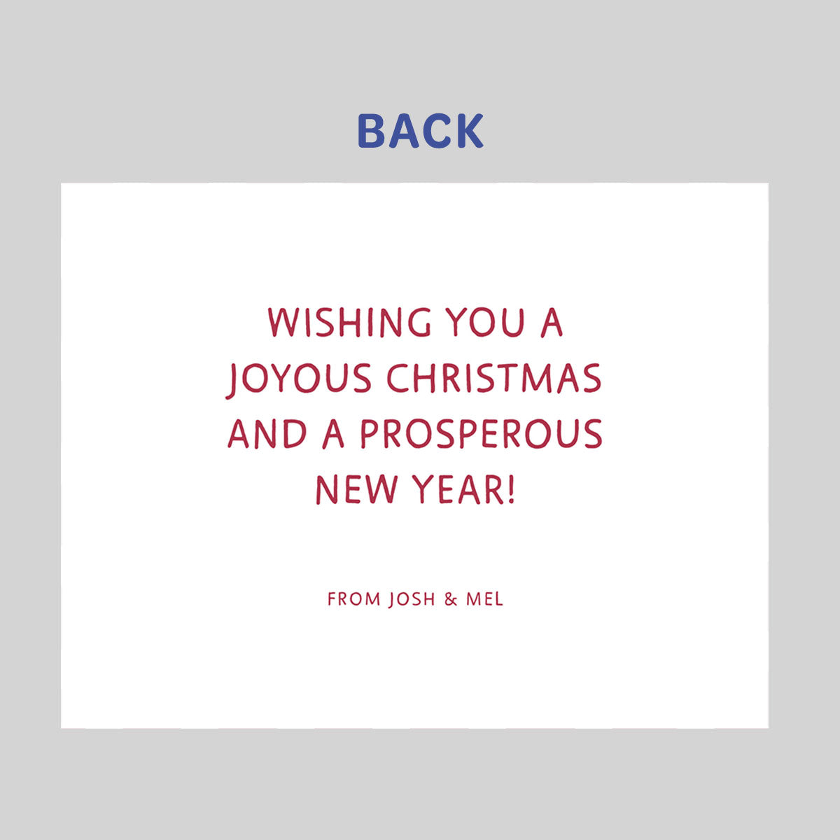 Candy Cane Holiday Card