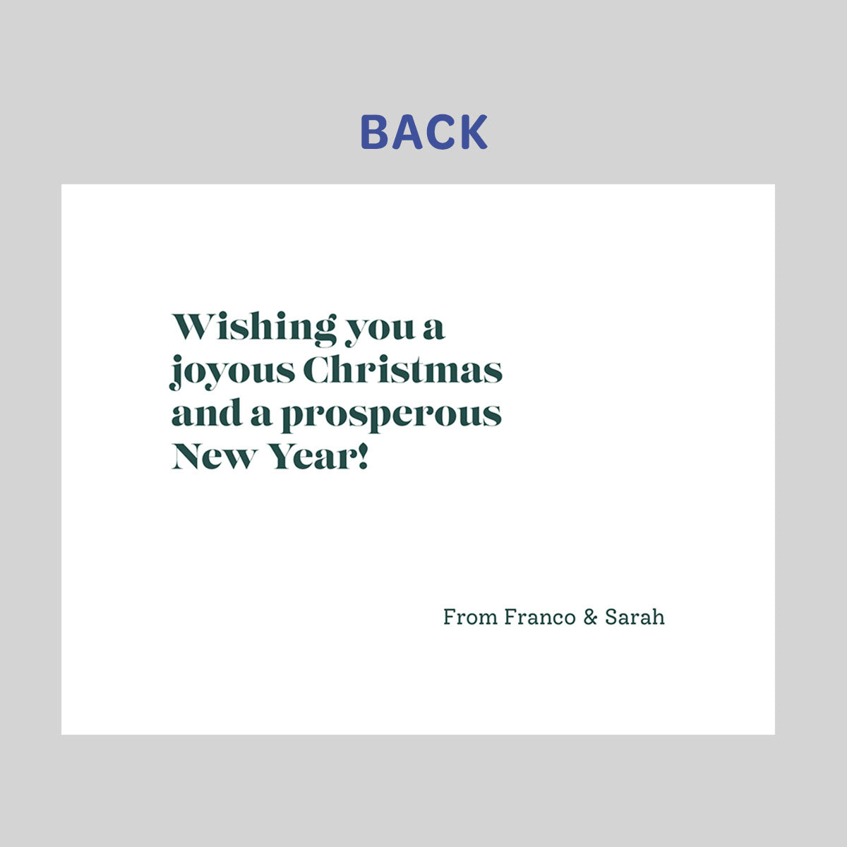 Minimalist Holiday Card