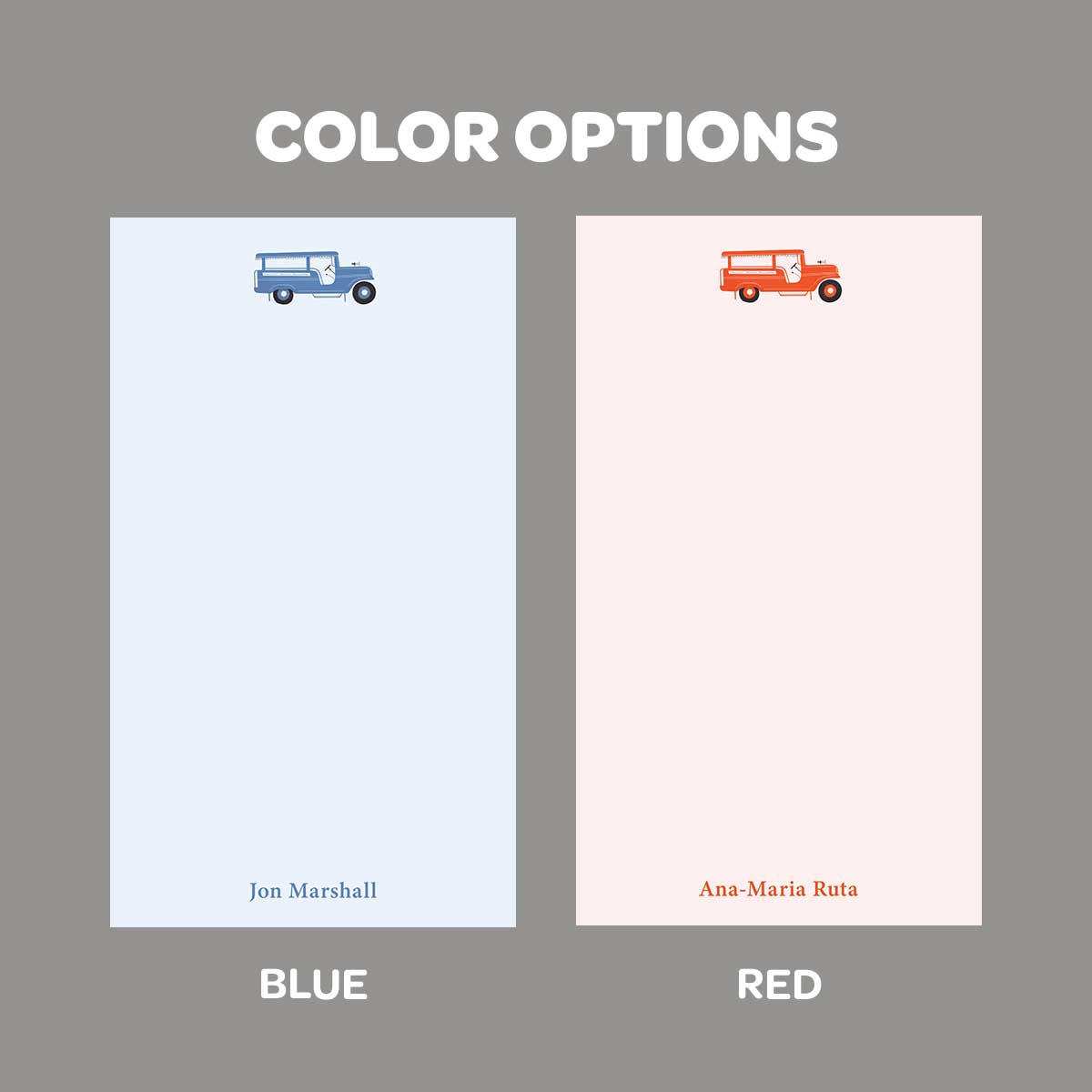 Jeepney Notepad