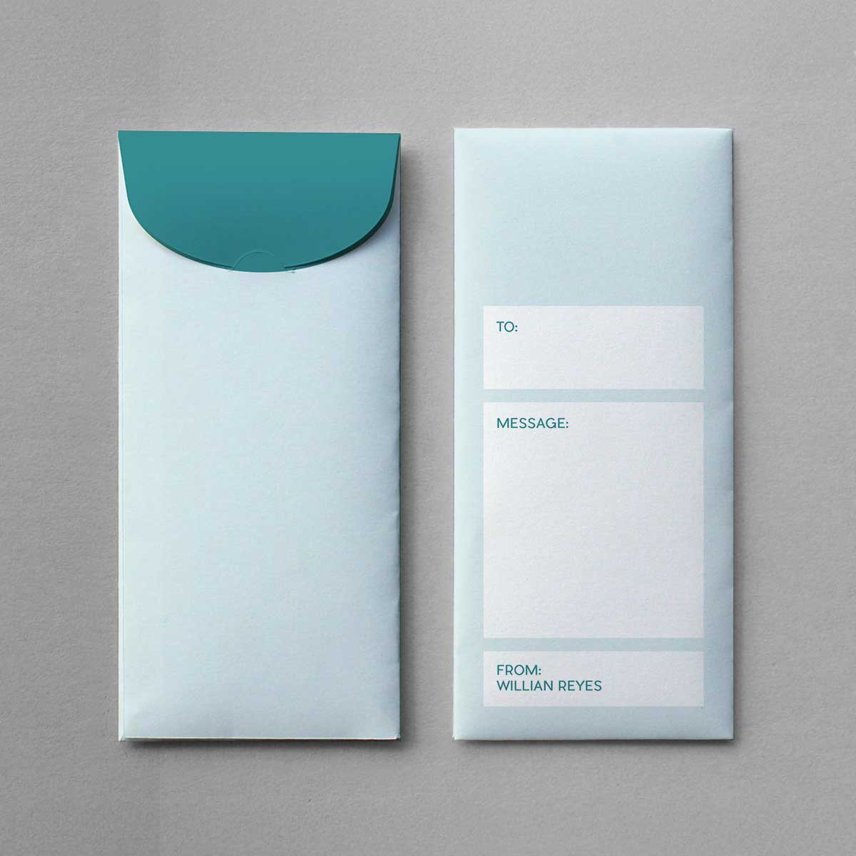 Twotone Sanserif Money Envelope