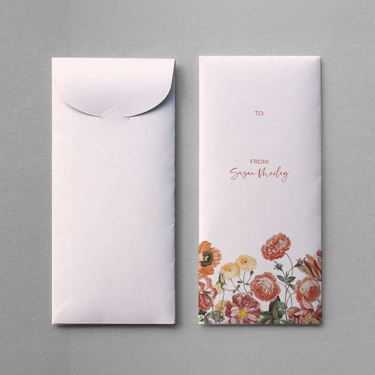 Floral Paint Money Envelope