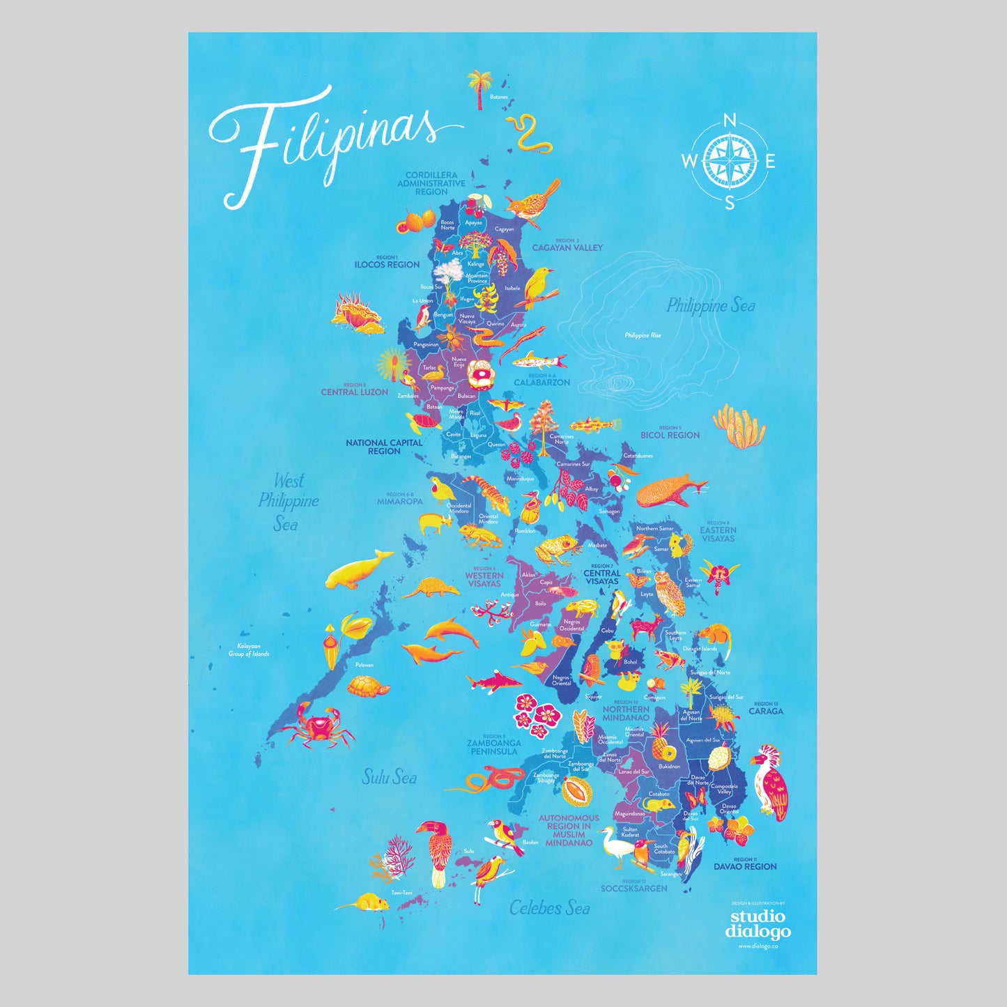 Filipinas Flora and Fauna Map