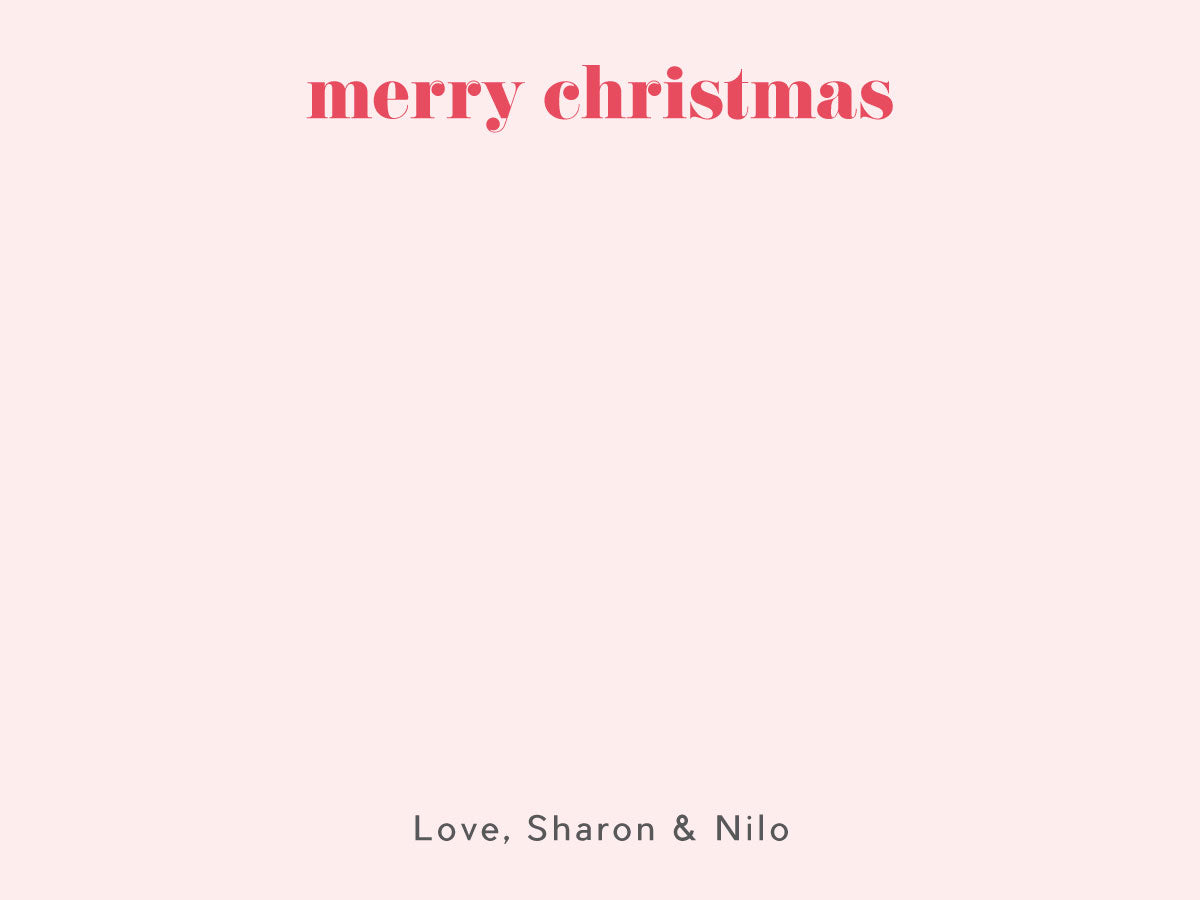 Holiday Greetings Flat Notecard