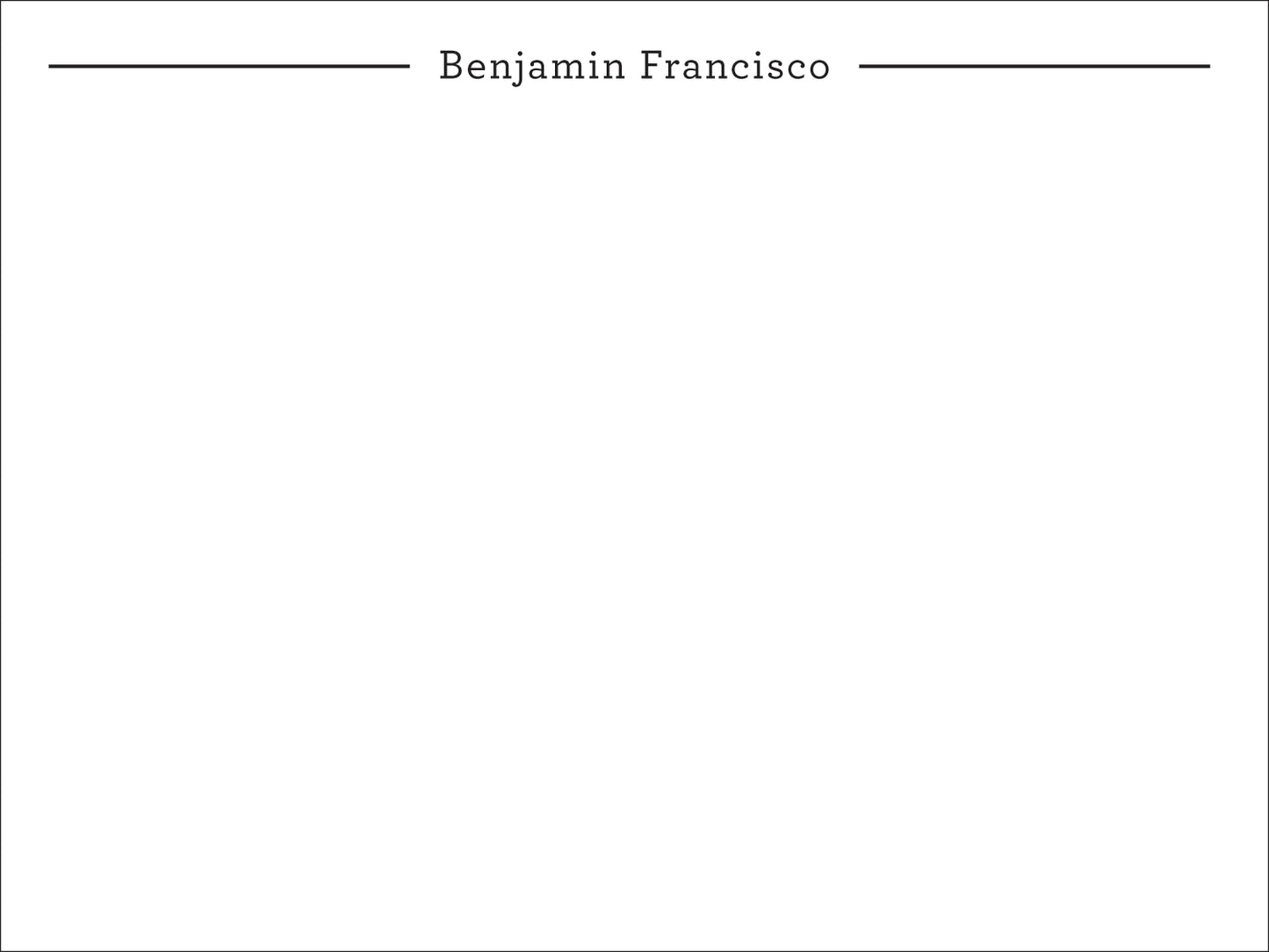 Typewriter Flat Notecard