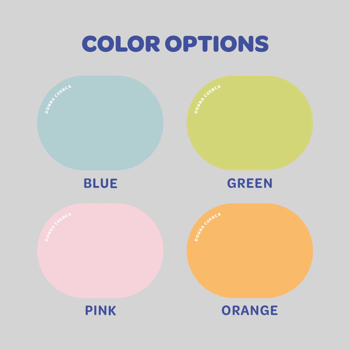 Soft Oval Shaped Notecard
