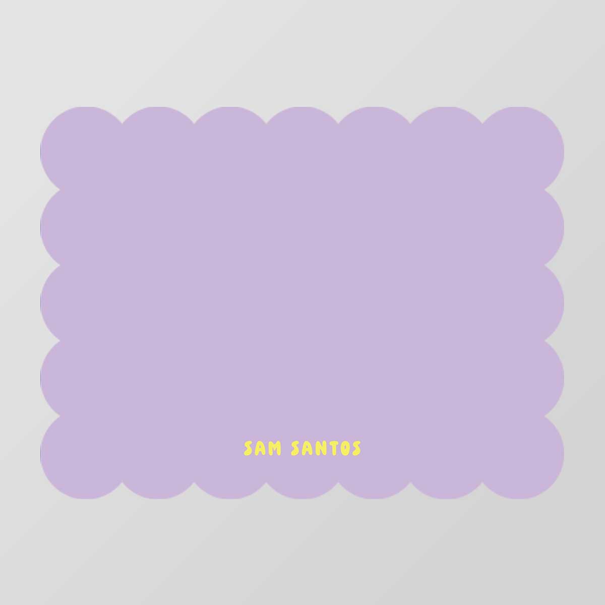 Basic Scalloped Shaped Notecard