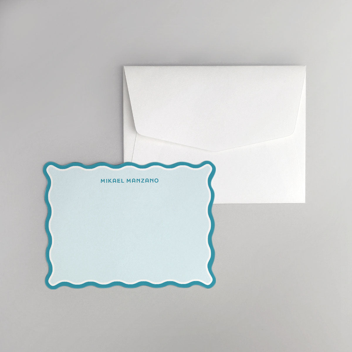 Brim Wave Shaped Notecard