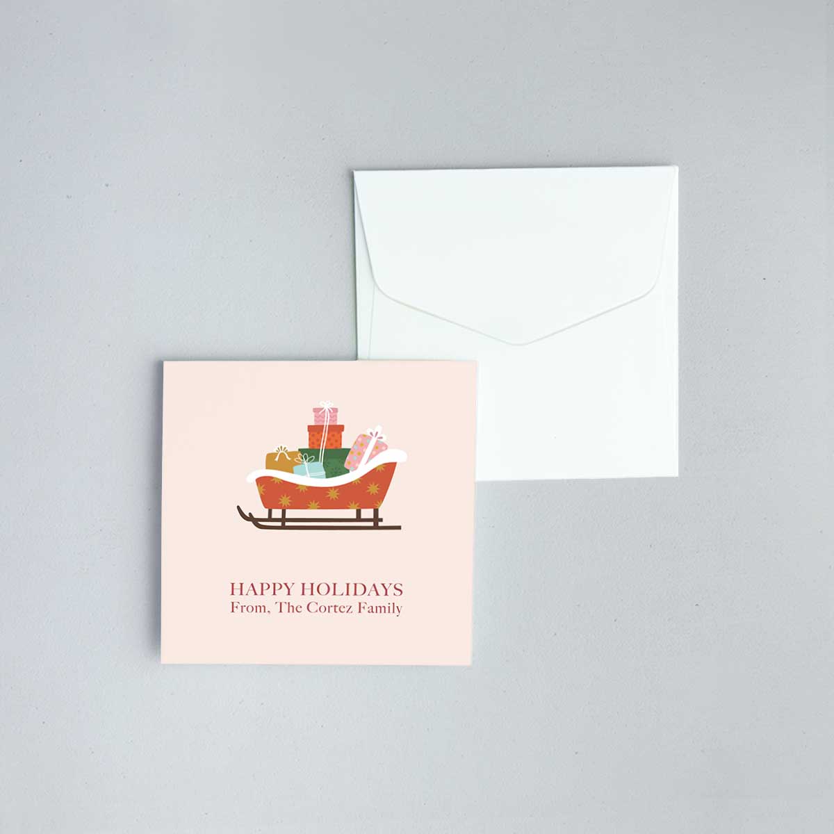 North Pole Folded Notecard