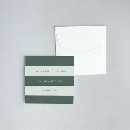 Festive Folded Notecard