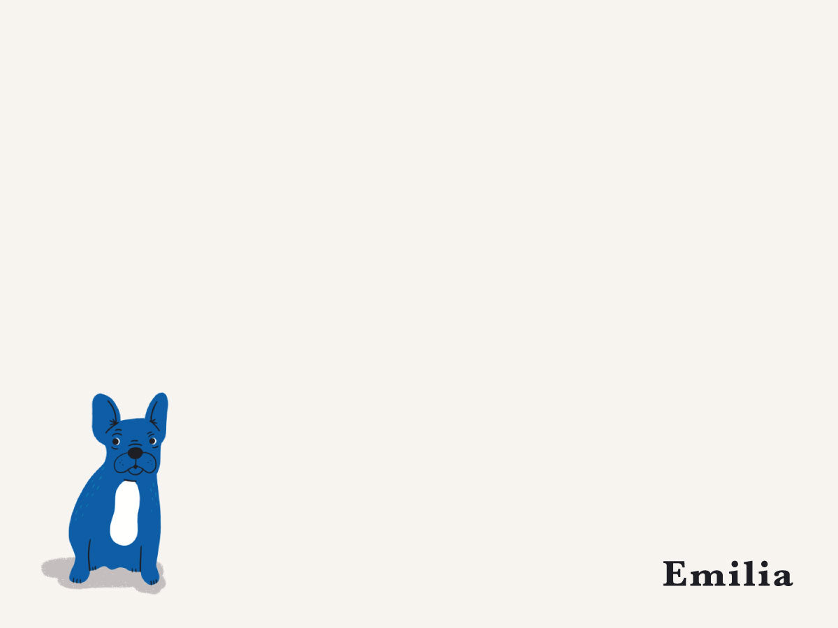 Dog Series Flat Notecard