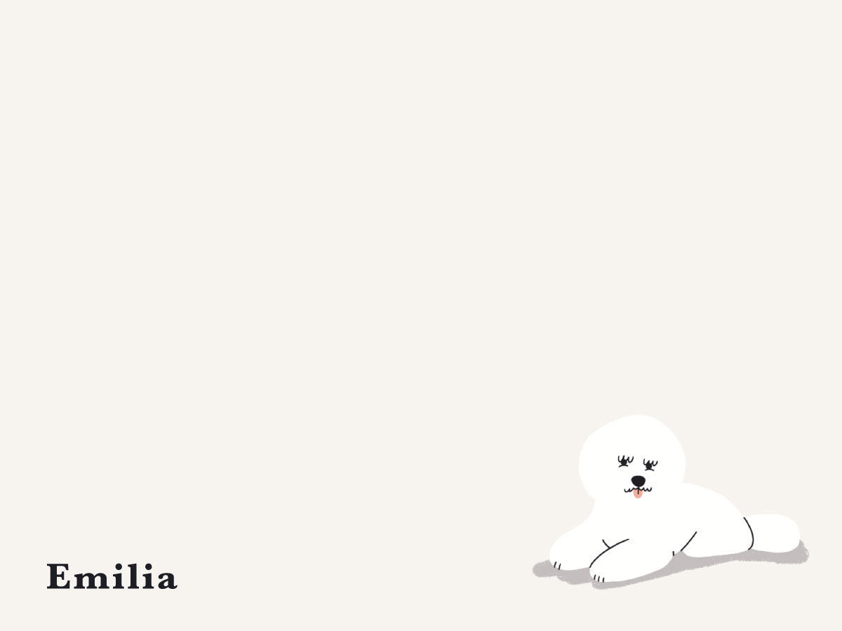 Dog Series Flat Notecard