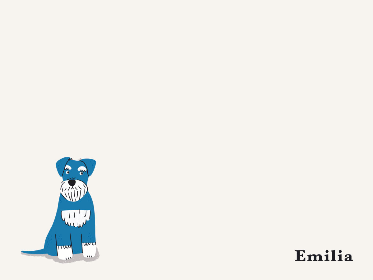 Dog Series Flat Notecard