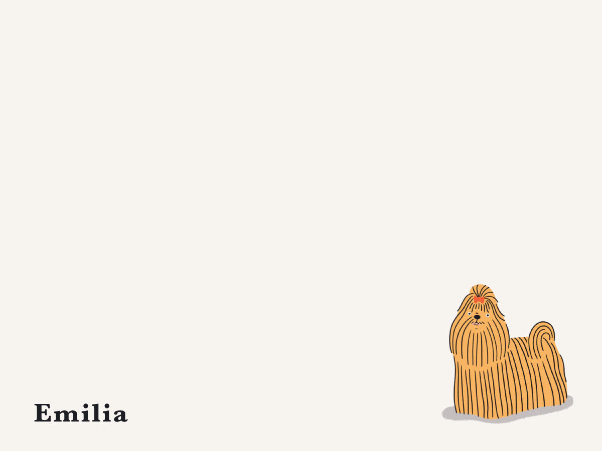 Dog Series Flat Notecard