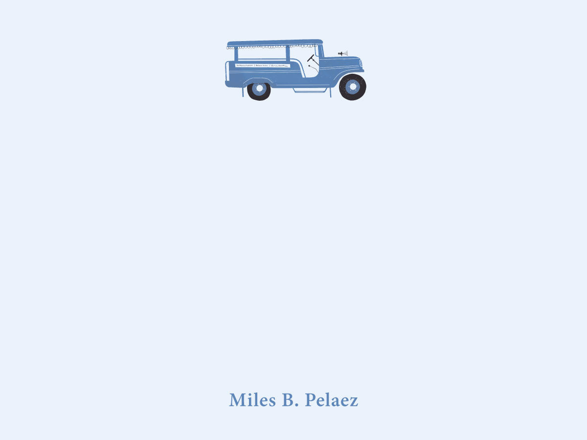 Jeepney Flat Notecard