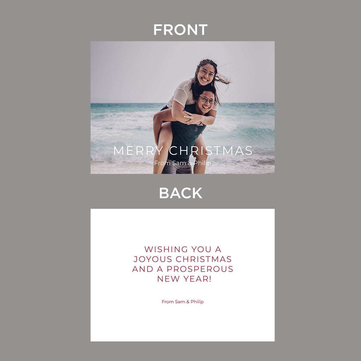 Borderless Holiday Card