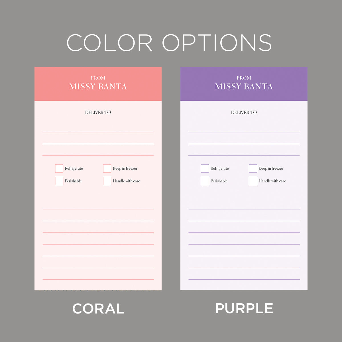 Delivery Notepad